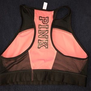 PINK black & pink sports bra